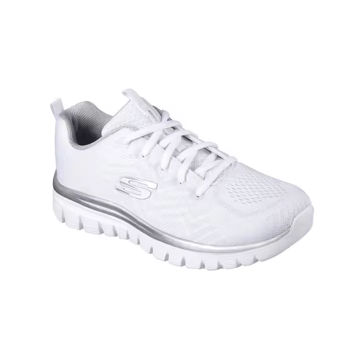 Zapatilla Mujer Skechers Graceful Blanco/Plata - 1