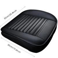 Funda De Asiento De Coche Universal En Cuero PU Transpirable Antideslizante Para Todas Las Estaciones Almohadilla De Cojín Para Asiento Delantero Del Automóvil - details 5