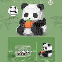 Mini Bloques De Construcción Creativos En Forma De Panda Micro Modelo Diamante Animal Juguetes Para Niños Y Niñas Construcción Ciudadana DIY Regalo Educativo - details 1