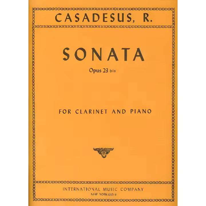 CASADESUS F.-Sonata Op.23bis para Clarinete y Piano - 1