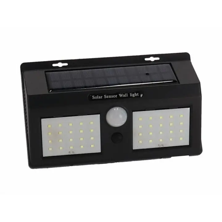 Gerimport Luz Solar con Sensor de Movimiento 19.5 X 12.4 X 4.3 Cm - Iluminación Exterior - 1