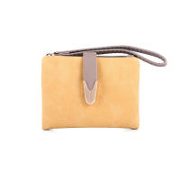 Monedero Mujer Corto Otoño Invierno Nueva Retro EU Y AM Nueva Monedero De Cuero PU Mate Moda Sencilla Conveniente - details 15