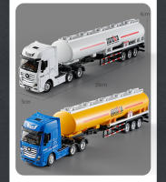 Huina Camión De Juguete a Escala 1:50 Con Remolque Plancha Tanque De Aceite Vehículo De Ingeniería Simulación Estática Modelo De Aleación Para Niños Coleccionables - details 24