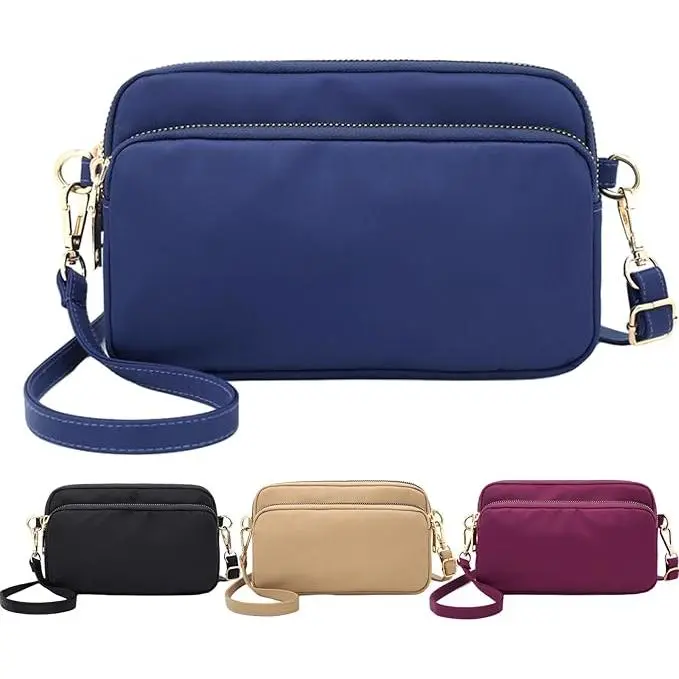Bolso bandolera para Mujer, Bolso Cruzado de Nailon multiuonal impermeable con Correa de hombro ajustable - 1
