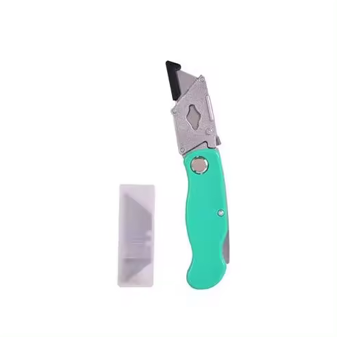 Cúter FABRILAMP PRECISO 18mm Plegable Verde + 6 Recambios - 1