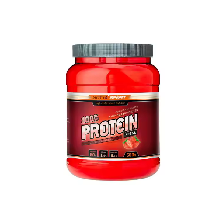 Proteina de soja isolada fresa 500g Sotya - 1