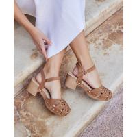 Zuecos de madera mujer KTEY 282 DB-3190CAMEL SANDALIA PISO MADERA CAMEL 36131 25V - details 0