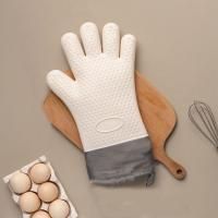 Suministros de Bar de cocina, guantes de horno de doble capa, guantes flexibles antiescaldantes para hornear, manoplas de horno de silicona resistentes al calor para cocinar - details 11
