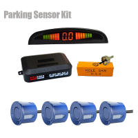 Risingon-Kit de Sensor de estacionamiento LED Universal para coche, pantalla Digital precisa de 4 Radar, alarma de distancia de obstáculos, Kit Parktronic - details 5
