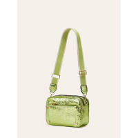Bolso bandolera de cámara con doble cremallera, diseño cuadrado pequeño y correa ancha para mujer, nueva moda 2025 - details 15