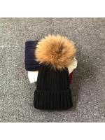 Gorro de invierno con pompones de piel para mujer, gorro de invierno para mujer y niña, gorros tejidos, gorro grueso para mujer - details 2