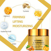 Crema facial de cúrcuma y vitamina C, Retinol, humectante reafirmante, hialurónico, aclarante, reparador, cremas blanqueadoras para el cuidado de la piel suave - details 3