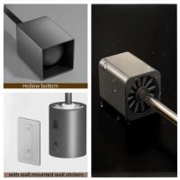 Escobilla de Baño de Metal de Lujo Soporte Montado en la Pared, Sin Ángulo Muero, Herramientas de Limpieza del Hogar, Accesorios de Baño - details 1