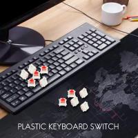 10 piezas de plástico para interruptor mecánico, Color rojo cereza, 3 pines, MX, RGB, reemplazo de teclado - details 0