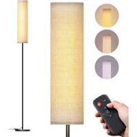 Lámpara de pie LED, lámpara de pie regulable para sala de estar, lámpara de pie con temperatura de 3 colores, lámpara de lectura con pantalla de lino e interruptor de pie - details 16