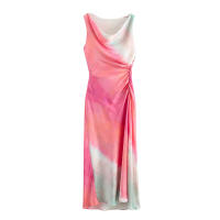 Vestido Largo de Gasa Estampado Sin Mangas Novedad de Verano 20224 Moda para Mujer - details 3