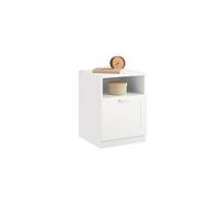 Conjunto de Mesa de Noche de Blanco Set de 2 Mesitas con Cajón y 2 Estanterías - details 11