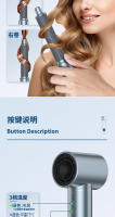Secador de Pelo Sin Escobillas de Alta Velocidad Rizador Wuhe Peine de Aire Caliente con Iones Negativos No Daño para el Cabello Uso Doméstico - details 7