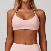 Sujetador de yoga cepillado para mujer, espalda ajustada, ropa de yoga para fitness, sujetador deportivo para correr, sujetador deportivo con espalda en Y para mujer, top deportivo sexy con espalda cruzada - details 3