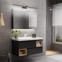 Lámpara LED de Espejo 24W 1170LM Lámpara de espejo Aplique Blanco Frio 5500K Luz natural para Espejo Muebles de Maquillaje Aparato Montado en la Pared, Negro, 80CM - details 4