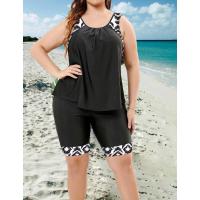 Tankini de Cinco Pantalones para Mujer Traje de Baño Sexy Tallas Grandes Disponibles Moda de Playa - details 6