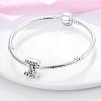LAZA-abalorio de plata de ley 925 con 26 letras del alfabeto, abalorio de A-Z con nombre, compatible con Pulsera Original, collar, colgante, regalo de joyería - details 50