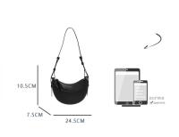 Bolso cruzado de Color puro para mujer, bolso de hombro doble, a la moda, combina con todo - details 11