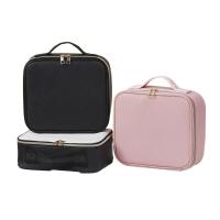 Estuche de cosméticos LED con luces y espejo, bolsa de cosméticos de gran capacidad, sensación Premium, bolsa de maquillaje de lujo - details 0