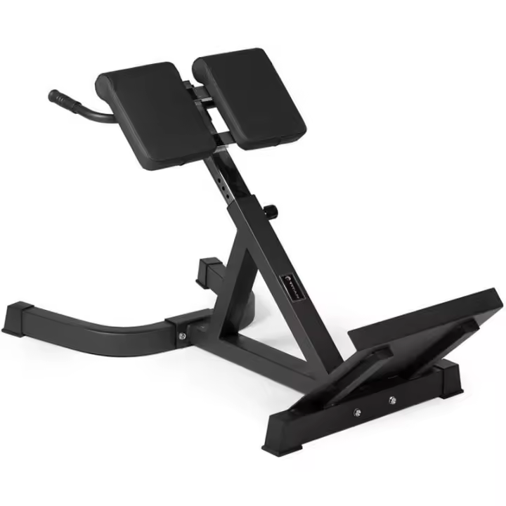 Titan Fiess Roman Chair Back Extension hine, Banco de hiperextensión, Acolchado suave y duradero, Plataforma antideslizante, Altura ajustable, - 1