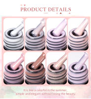 BOZLIN-Kit de Gel semipermanente UV LED para uñas, barniz para manicura, 12 piezas, Color rosa transparente - details 3