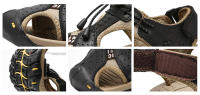 Sandalias clásicas de cuero genuino para hombre, zapatos ligeros informales de alta calidad para exteriores, zapatillas de moda para verano - details 3