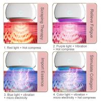 Enmascarador eléctrico Guasha, terapia de luz roja azul, máquina de estiramiento EMS, estiramiento de masas faciales, cuidado de la piel, belleza antiarrugas - details 2