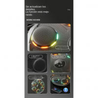 Bóxer de música con Bluetooth, supersoporte de Pared Profesional LED Dinámico en Color, 12 Velocidades - details 1