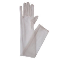 Bridal Mesh Tulle Gloves Elbow Length Transparent Sheer Gloves for Evening Party Dance Gloves - details 0