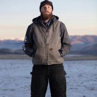 Chaleco de trabajo de algodón de pato con forro sherpa para hombre, chaqueta de lana táctica sin mangas de caza de lona simulada lavada vintage, chalecos de invierno - details 1