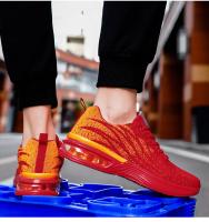Zapatillas de moda para hombre Fly Weave Suela suave transpirable Antideslizante Zapatillas de deporte ultra ligeras Air Cushion Running Shoes - details 17