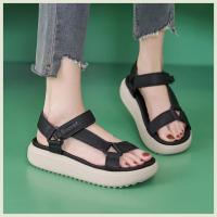 Sandalias Deportivas Para Mujer, Plataforma De Retales, Zapatos Con Elevador De Banda Estrecha, Soporte De Arco De Velcro Ajustable, Senderismo Al Aire Libre 41 - details 15