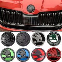 Pegatina para maletero de rejilla delantera de coche ABS 3D de 80/90mm para Skoda Octavia 2 A5 A7 Kodiaq Fabia Rapid 3 Karoq Superb VRS Accesorios - details 0