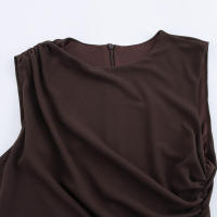 - Otoño ses Mujer, Mini s elegantes con pliegues para vacaciones, moda juvenil - details 3