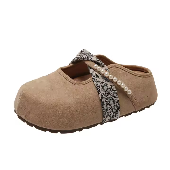 Zapatos Planos para Mujeres Versátiles de Moda Primavera-Otoño 2025 Estilo Mary Jane con Suela Redonda y Boca Poco Profunda - 1