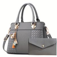 Bolsa de regalo para mamá Nueva Bolsa de mano de lujo ligera y sencilla de gran capacidad Bolsa de mamá con textura bordada Bolso bandolera de un solo hombro Conjunto de varias piezas Regalo de gratitud con letras - details 6