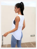 Camiseta deportiva sin mangas de malla para mujer, ropa de Fitness, Yoga, EVJ, 7 colores - details 6
