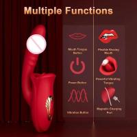 Empaque privado SEX Vibrador de lengua telescópico para clítoris y estimulación del punto G - details 10