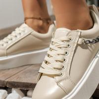 Zapatos planos informales con cordones para mujer, zapatillas de moda - details 5