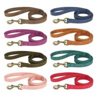 correa ustables cuero PU perro, Collar duradero cuerda de plomo mascotas, suave para perros pequeños, medianos y randes, - details 27