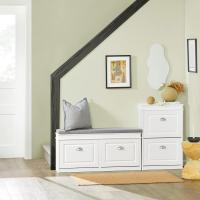 Zapatero Estrecho para Entrada y Recibidor - Mueble Zapatero Gris con 2 Solapas y Gran Capacidad - Zapatero Armario 54x24x83cm para Pasillo Estrecho, Recibidores, Dormitorio, FSR78-HG - details 1