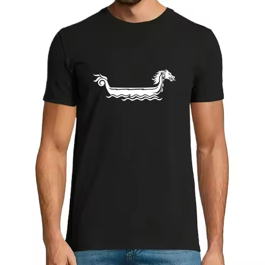 barco de Dragón,Camiseta de Pádel Divertido, ropa para exteriores - 1