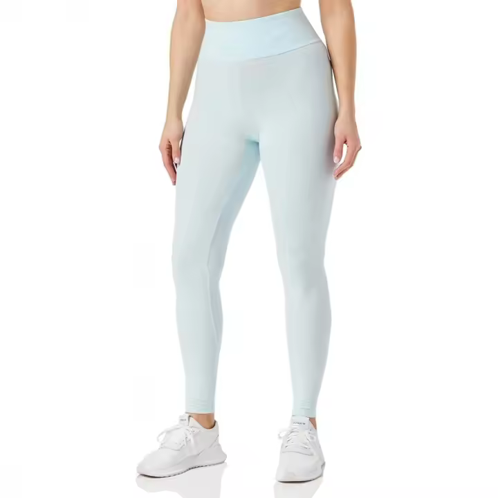 Essentials - Mallas para mujer - Leggins color azul claro para gimnasio - Pantalones para hacer deporte - 1