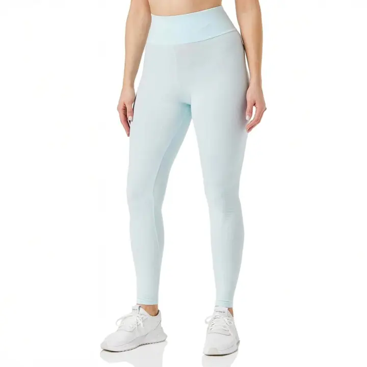 Essentials - Mallas para mujer - Leggins color azul claro para gimnasio - Pantalones para hacer deporte - 1