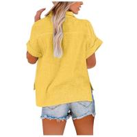 Camisetas de verano Mujer, ropa de lino y algodón, camisas de mujer, camisetas informales, blusas, streetwear, camisetas holgadas - details 2